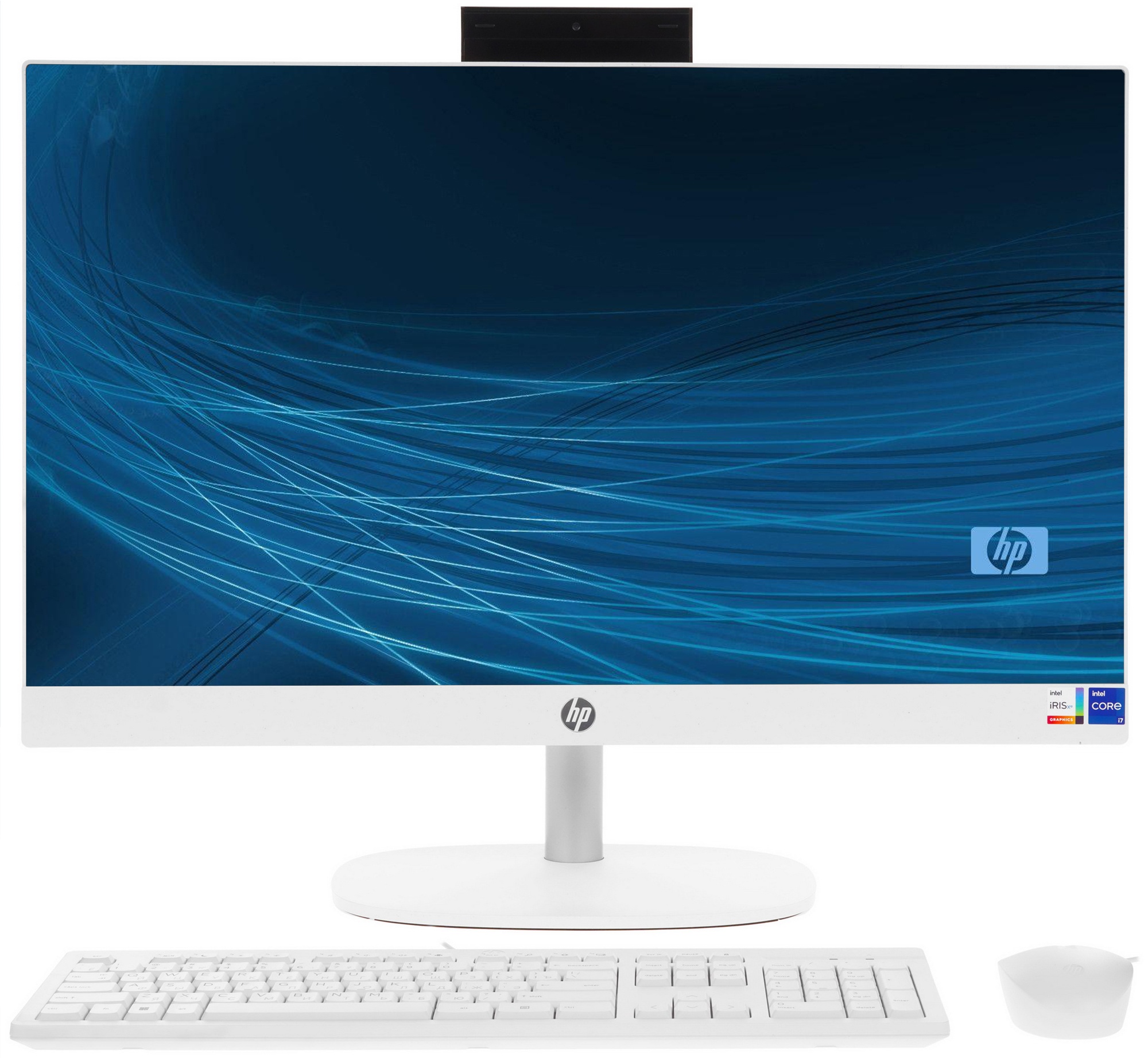 Моноблок HP 24-cr0009l 23.8" Full HD i7 1355U 16Gb SSD512Gb Iris Xe Free DOS белый