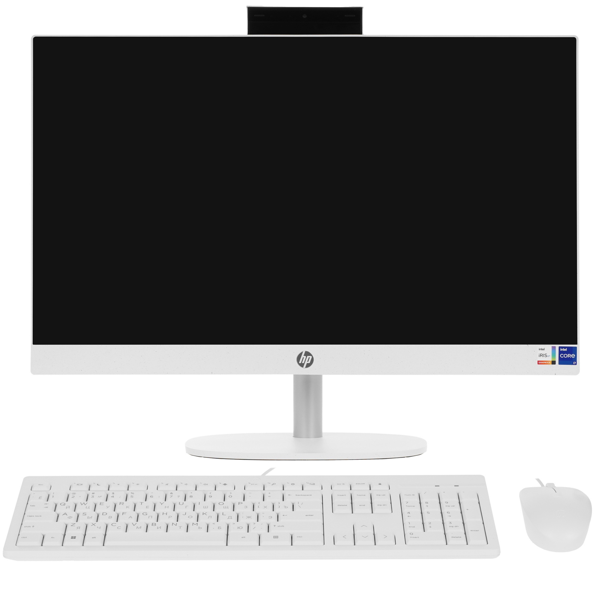 Моноблок HP 24-cr0008l 23.8" Full HD Touch i7 1355U (1.7) 16Gb SSD512Gb Iris Xe Free DOS GbitEth WiF