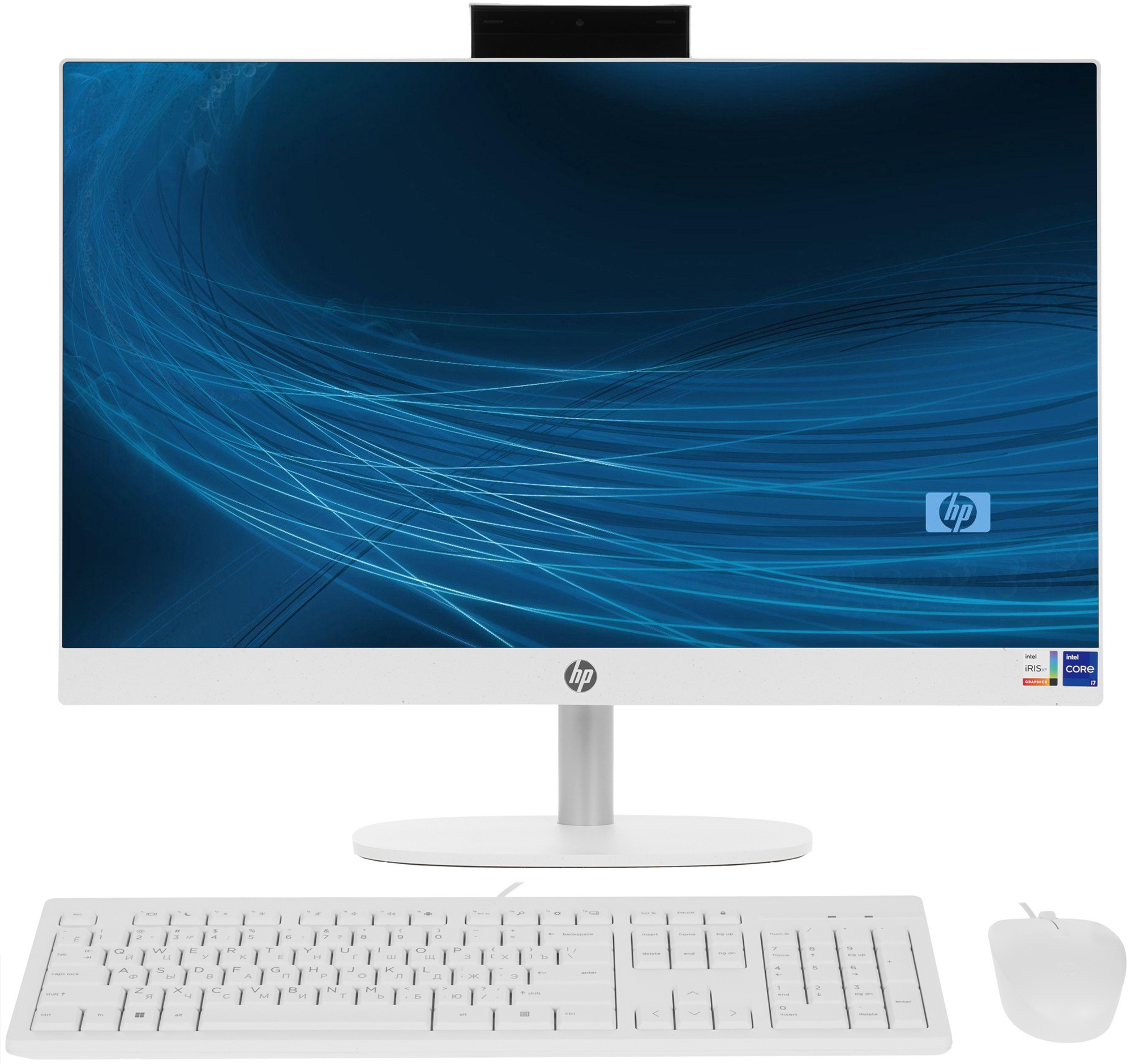 Моноблок HP 24-cr0008l 23.8" Full HD Touch i7 1355U (1.7) 16Gb SSD512Gb Iris Xe Free DOS GbitEth WiF