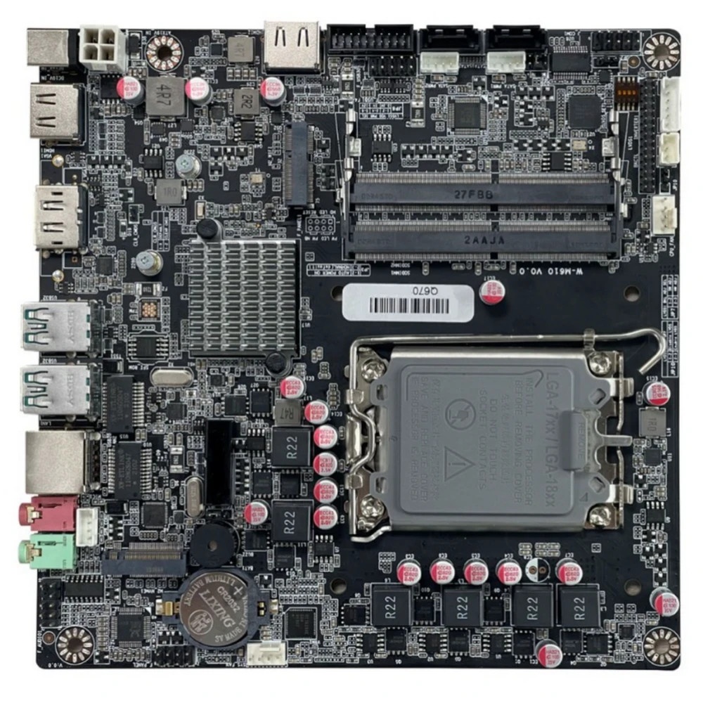 Платформа моноблока Prittec X24-Prittec H610 MB/WiFi+Bt/5M Camera/HDMI+DP/USB 3+Type C+SD/Regular st