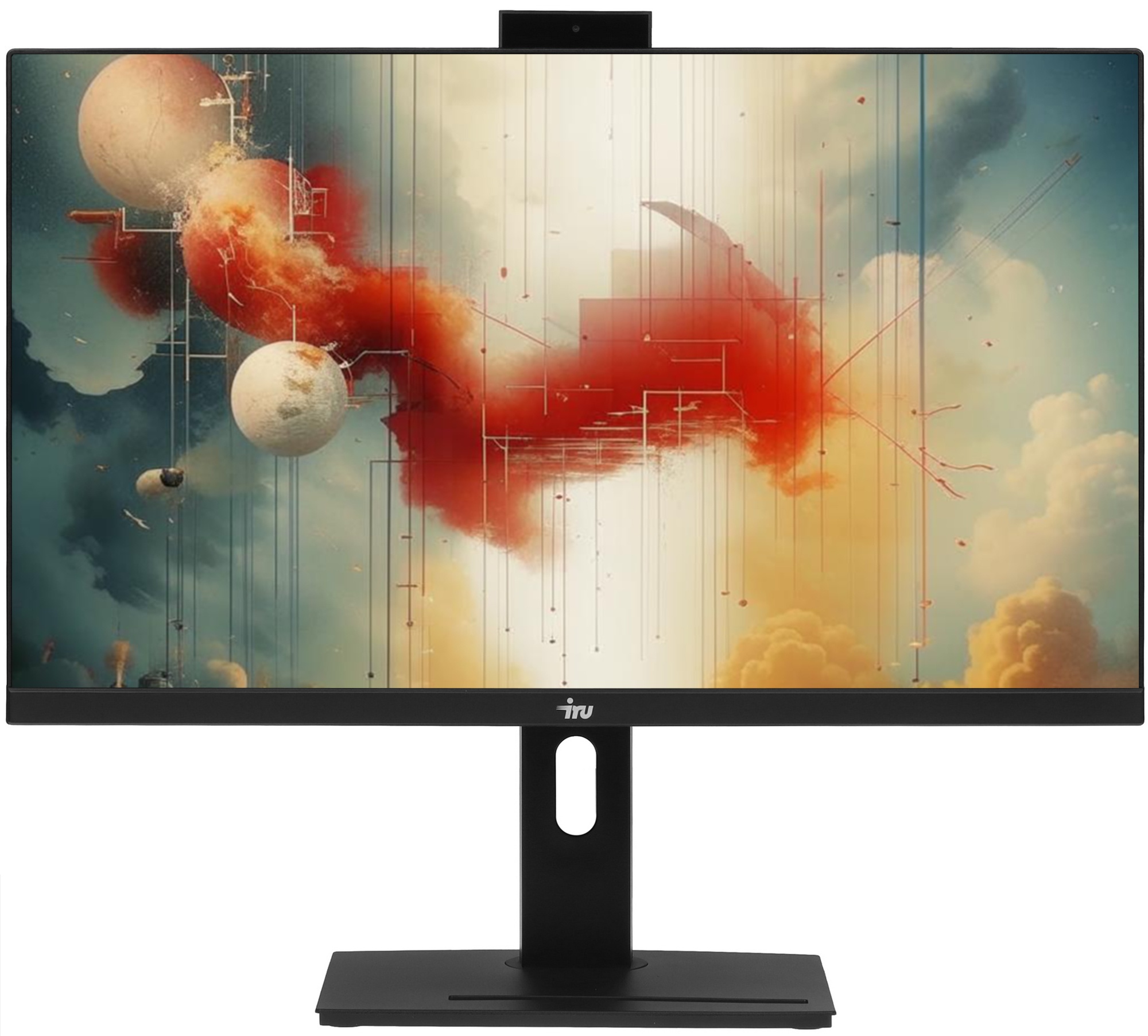 Моноблок IRU 23IM 23.8" Full HD i3 1215U (1.2) 8Gb SSD256Gb UHDG noOS GbitEth WiFi BT 120W Cam черны