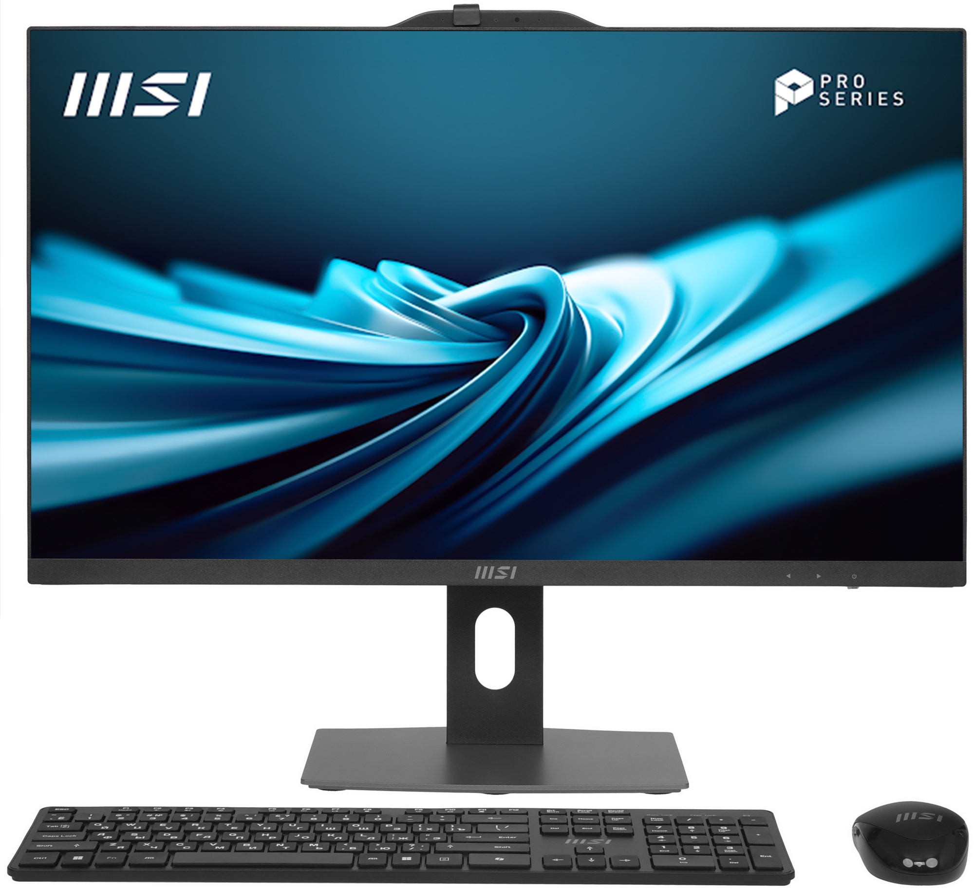 Моноблок MSI Pro AP272P 14M 27" FHD i3 14100/16Gb/512Gb SSD/DOS + Wireless KB+M, черный