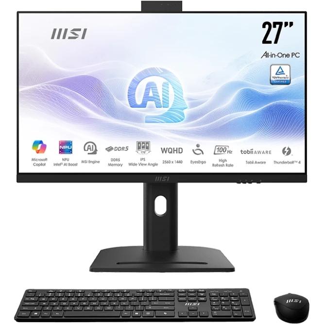 Моноблок MSI Modern AM273QP AI 1UM-003XRU 27" WQHD Core Ultra 7 155U (1.7) 16Gb SSD1Tb Graphics CR n
