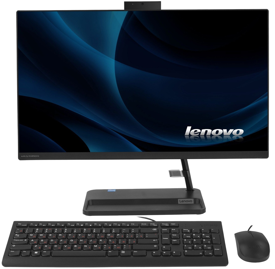 Моноблок Lenovo IdeaCentre 3 24IAP7 [F0GH011YRU] Black 23.8" {FHD i5-12450H(2Ghz)/16Gb/512Gb SSD/DOS