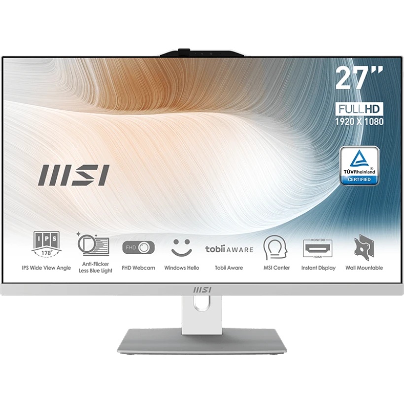 Моноблок MSI Modern AM272P 12M-1041XRU Intel Core i5-1235U/16Gb/SSD1Tb/27"/IPS/FHD/60Hz/KB/M/NoOS/Wh