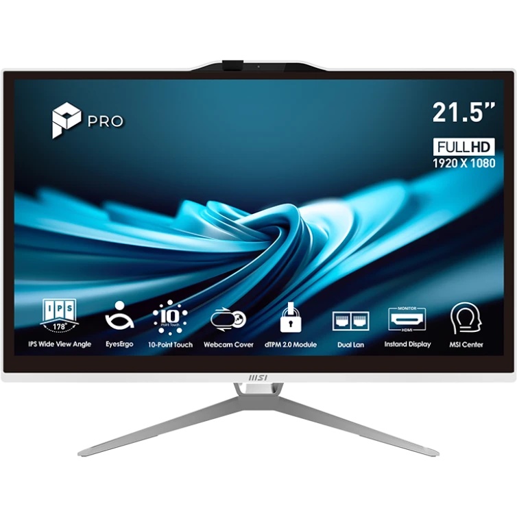 Моноблок MSI Pro AP222T 14MA-643XRU 21.5" Full HD Touch i5 14400 (2.5) 16Gb SSD512Gb UHDG CR без ОС