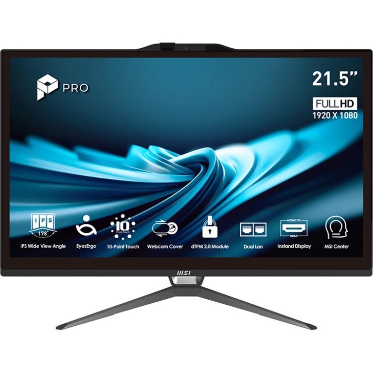 Моноблок MSI Pro AP222T 14MA-642XRU 21.5" Full HD Touch i5 14400 (2.5) 16Gb SSD512Gb UHDG CR без ОС