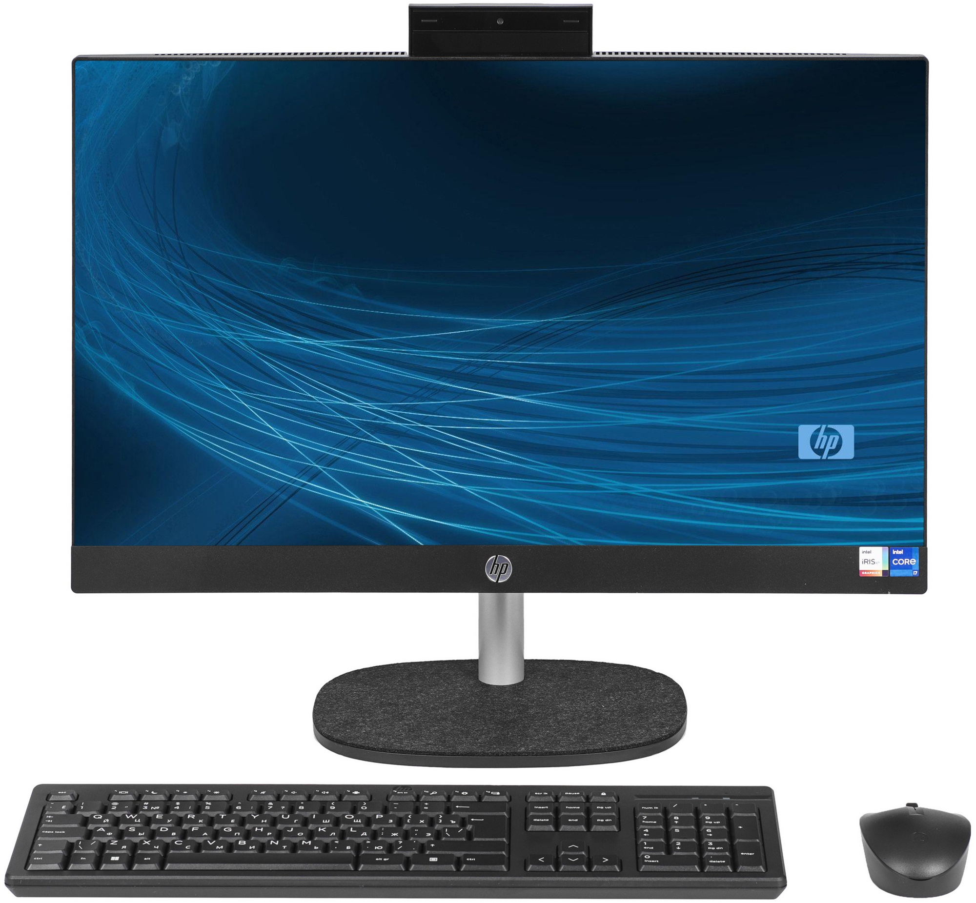 Моноблок HP 24-cr0035ci 23.8" Full HD i7 1355U (1.7) 16Gb SSD512Gb Iris Xe noOS GbitEth WiFi BT 90W