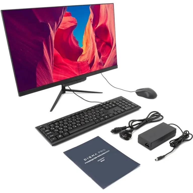 Моноблок Digma Pro Base 23.8" Full HD i3 12100 (3.3) 16Gb SSD512Gb UHDG 730 Windows 11 Pro GbitEth W