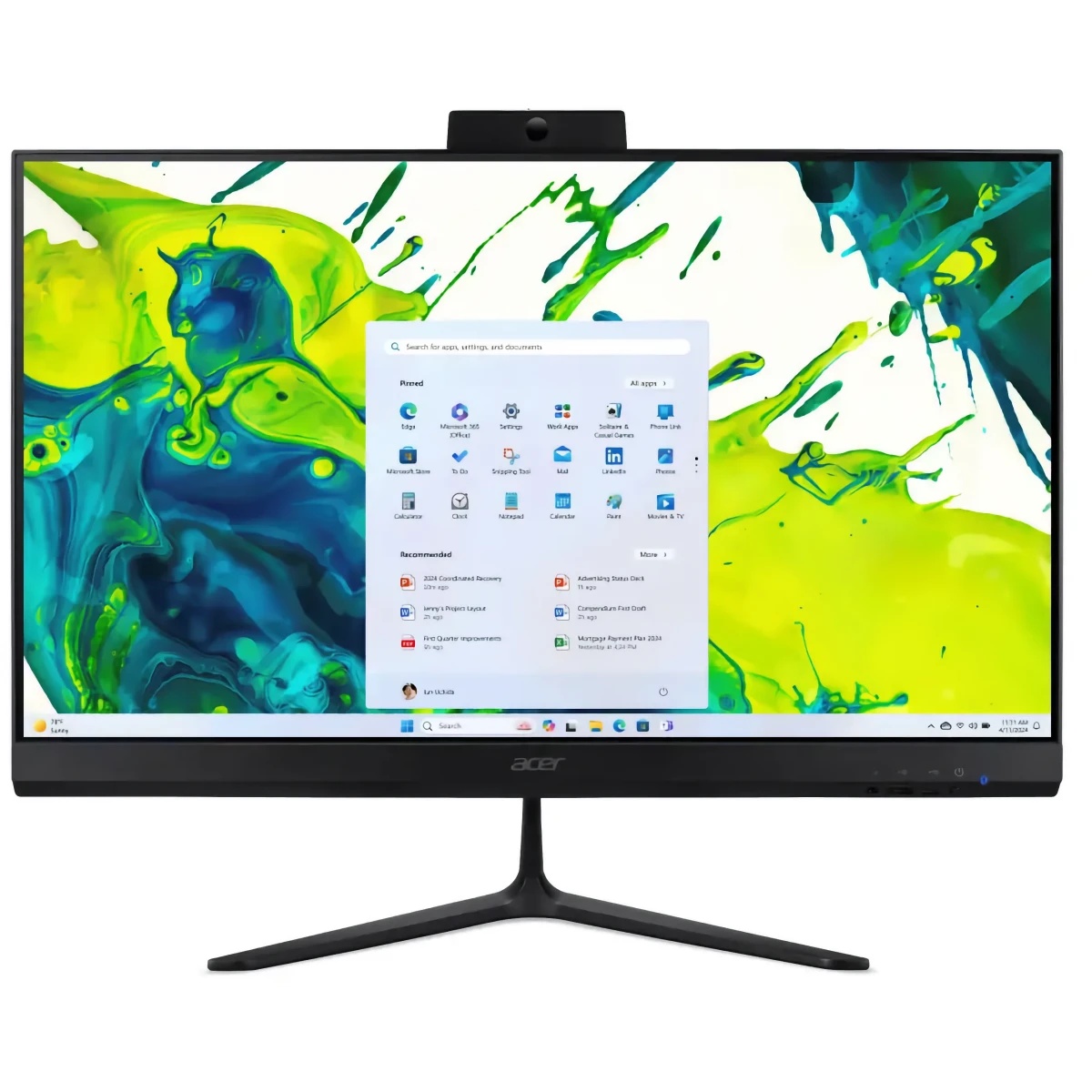 Моноблок Acer Aspire C27B/27"FHD IPS 120Hz/AMD Ryzen 7 350/Black