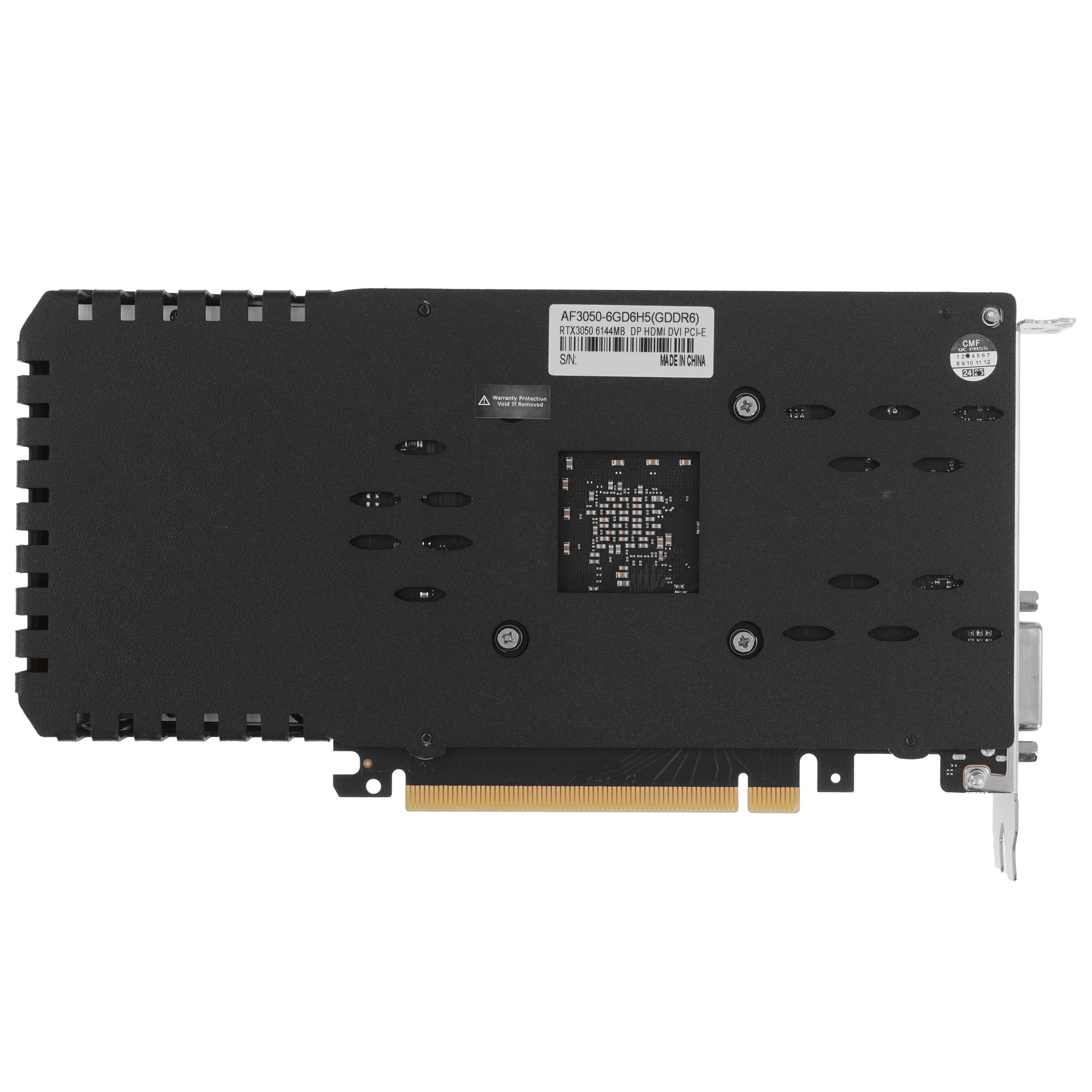 Видеокарта AFOX PCIE16 RTX3050 6GB AF3050-6GD6H5