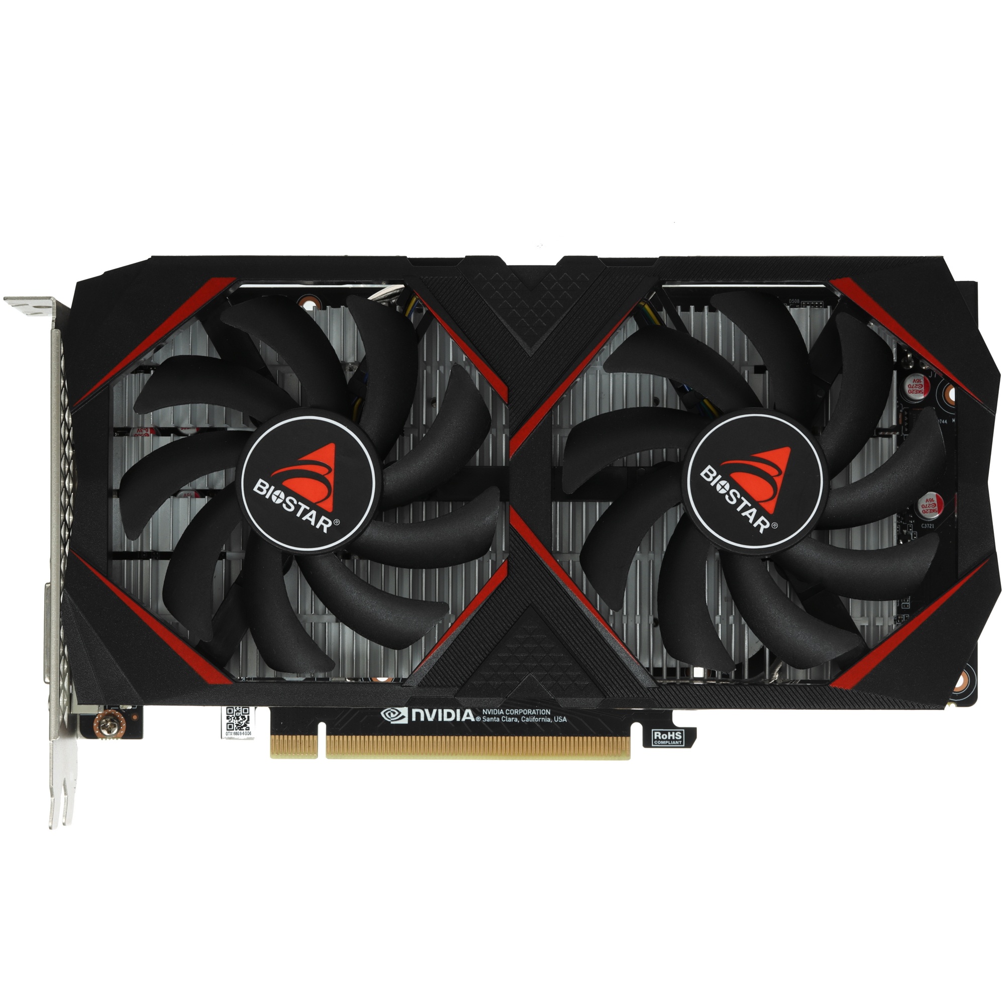 Видеокарта Biostar PCI-E VN1666SF69 NVIDIA GeForce GTX 1660SUPER 6Gb 192bit GDDR6 1530/8000 DVIx1 HD