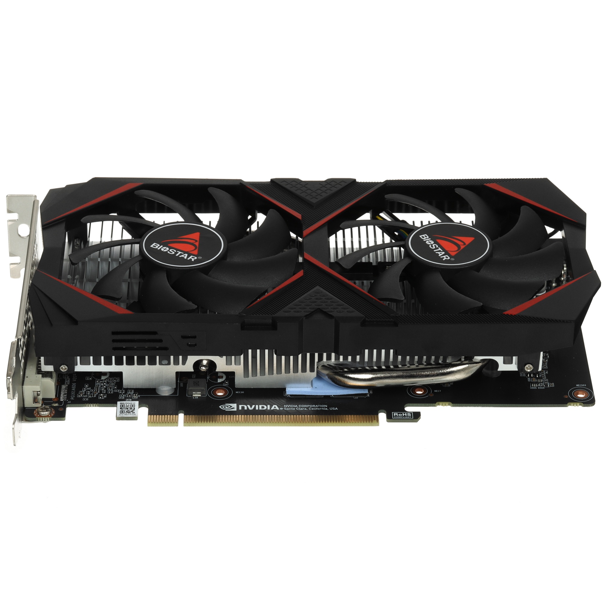 Видеокарта Biostar PCI-E VN1666SF69 NVIDIA GeForce GTX 1660SUPER 6Gb 192bit GDDR6 1530/8000 DVIx1 HD