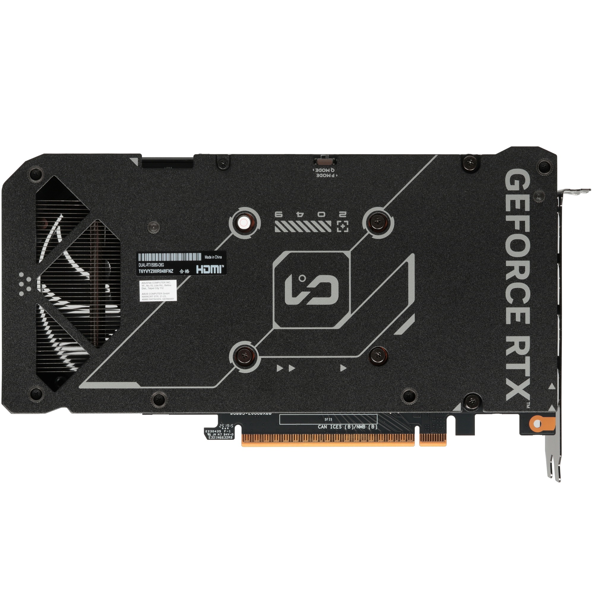 Видеокарта Asus RTX 5060 DUAL-RTX5060-O8G