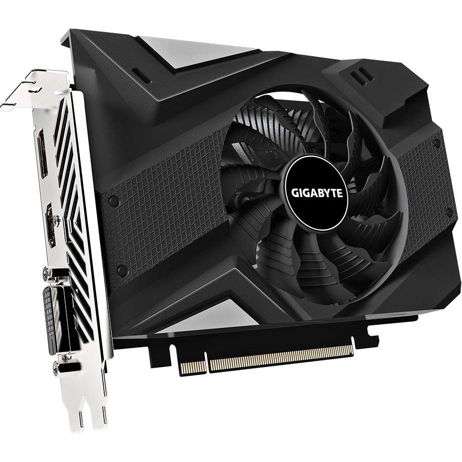 Видеокарта Gigabyte  GV-N1656OC-4GD 2.0 PCI-E nVidia GeForce GTX 1650 4gb OC (128bit/GDDR6/DVI/HDMI/