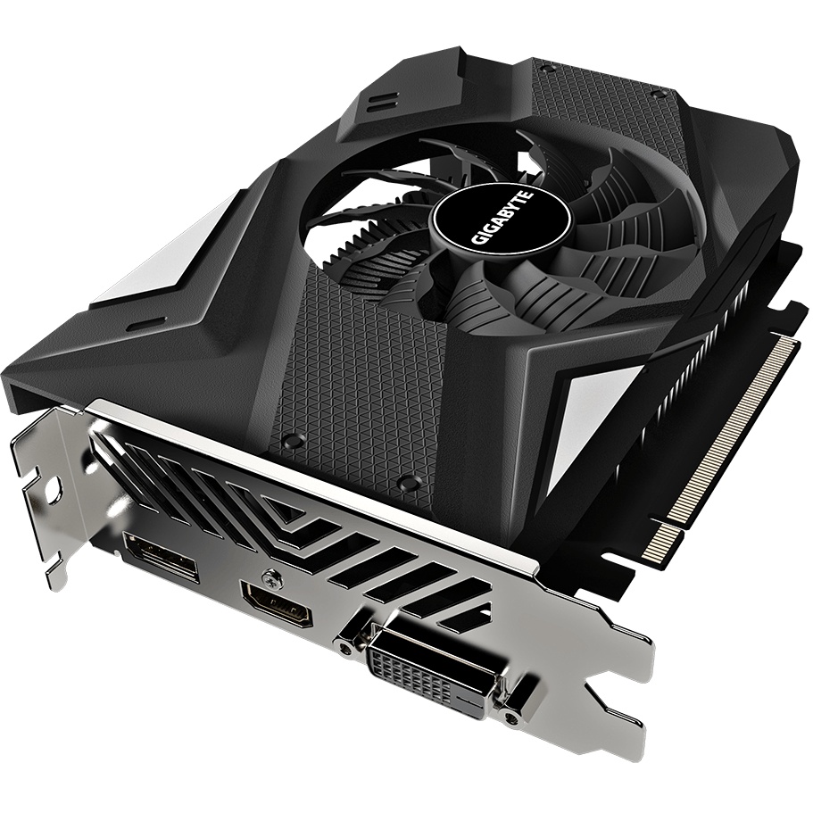 Видеокарта Gigabyte  GV-N1656OC-4GD 2.0 PCI-E nVidia GeForce GTX 1650 4gb OC (128bit/GDDR6/DVI/HDMI/