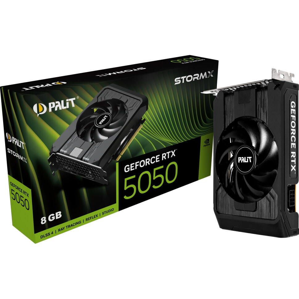 Видеокарта Zotac PCI-E 5.0 RTX 5050 SOLO 8GB NVIDIA GeForce RTX 5050 8Gb 128bit GDDR6 2572/20000 HDM