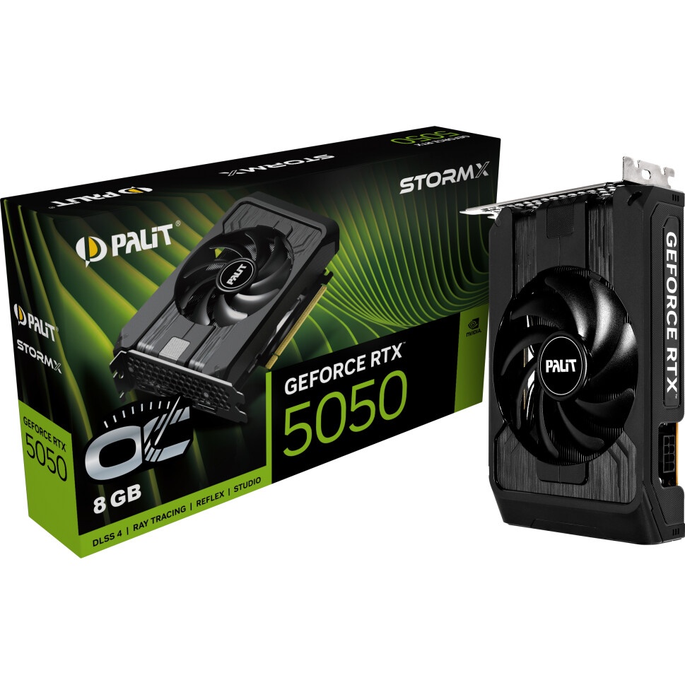 Видеокарта Zotac PCI-E 5.0 RTX 5050 SOLO 8GB NVIDIA GeForce RTX 5050 8Gb 128bit GDDR6 2572/20000 HDM