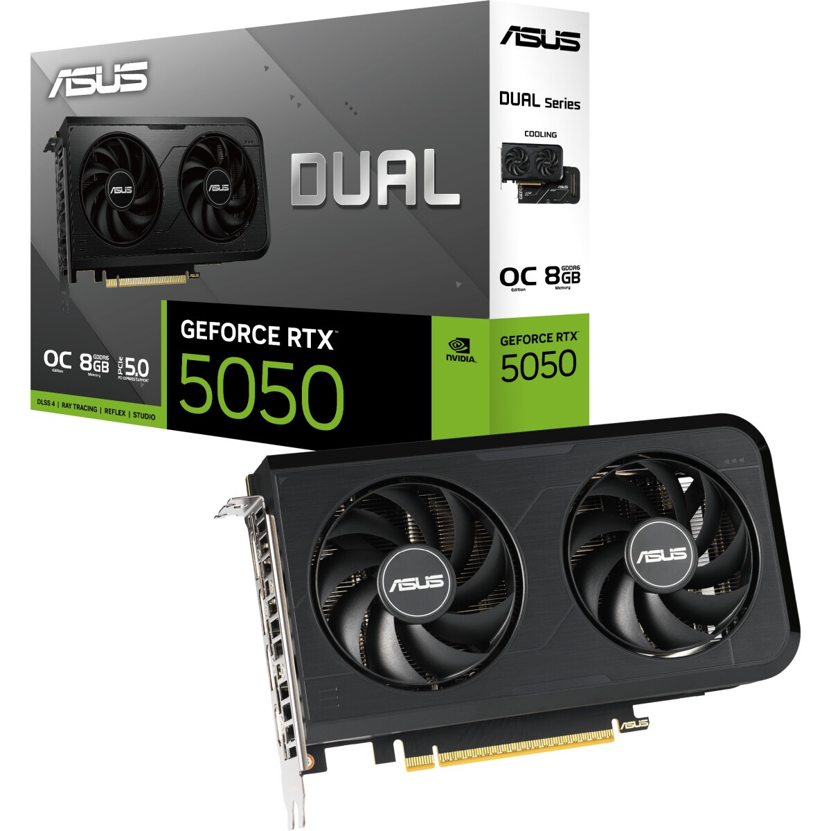 Видеокарта Zotac PCI-E 5.0 RTX 5050 SOLO 8GB NVIDIA GeForce RTX 5050 8Gb 128bit GDDR6 2572/20000 HDM