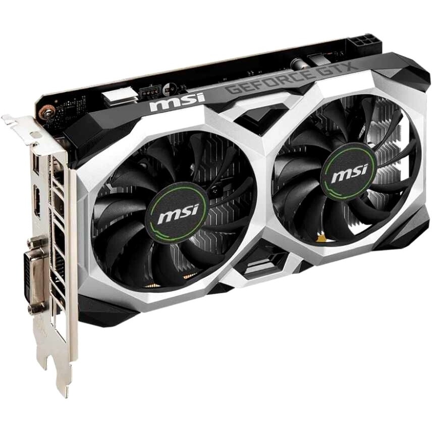 Видеокарта MSI  GTX1650 D6 VENTUS XS V1 (GTX1650, 4GB, GDDR6, 128bit, HDMI, DP, DVI-D)