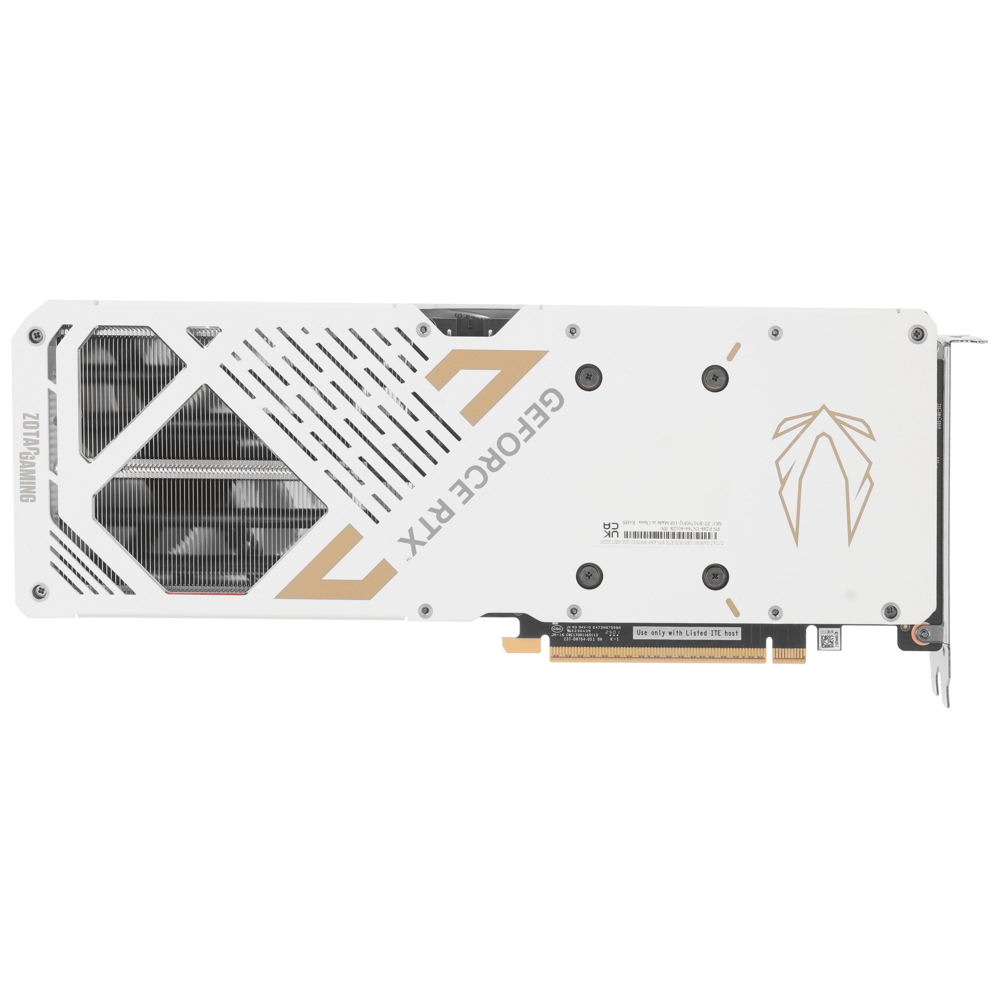 Видеокарта Zotac PCI-E 4.0 RTX 5070 AMP WHITE ED NVIDIA GeForce RTX 5070 12Gb 192bit GDDR7 2587/2800