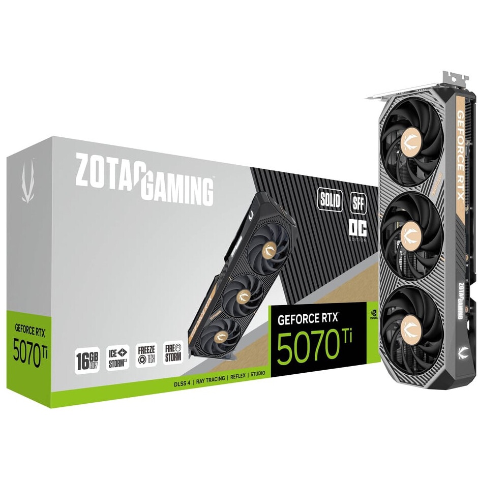 Видеокарта Zotac PCI-E 5.0 RTX 5070TI AMP EXTREME INFINITY NVIDIA GeForce RTX 5070TI 16Gb 256bit GDD