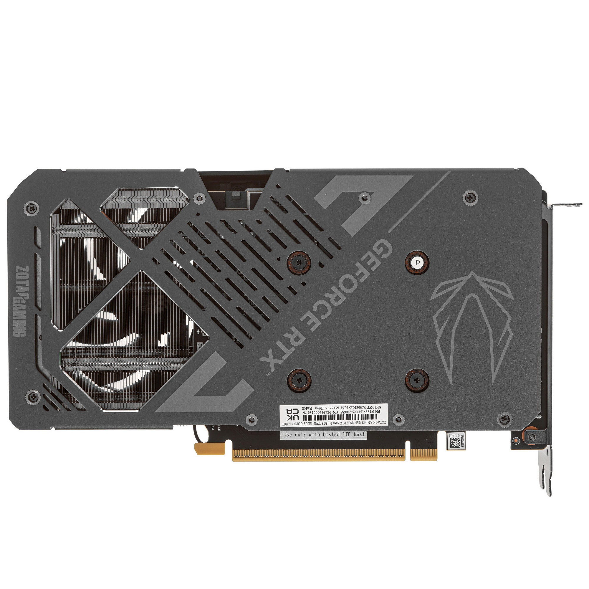 Видеокарта Zotac PCI-E 5.0 RTX 5060 Ti 16GB TWIN EDGE NVIDIA GeForce RTX 5060TI 16Gb 128bit GDDR7 25