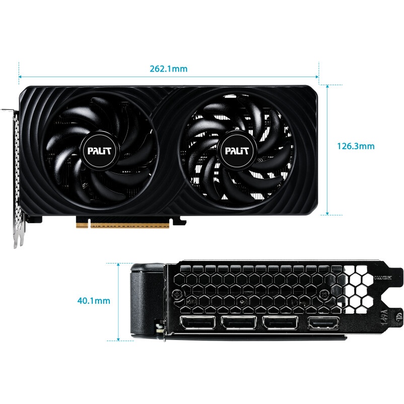 Видеокарта MSI RTX 5060 8G SHADOW 2X/RTX 5060, HDMI, DP*3, 8G, D7
