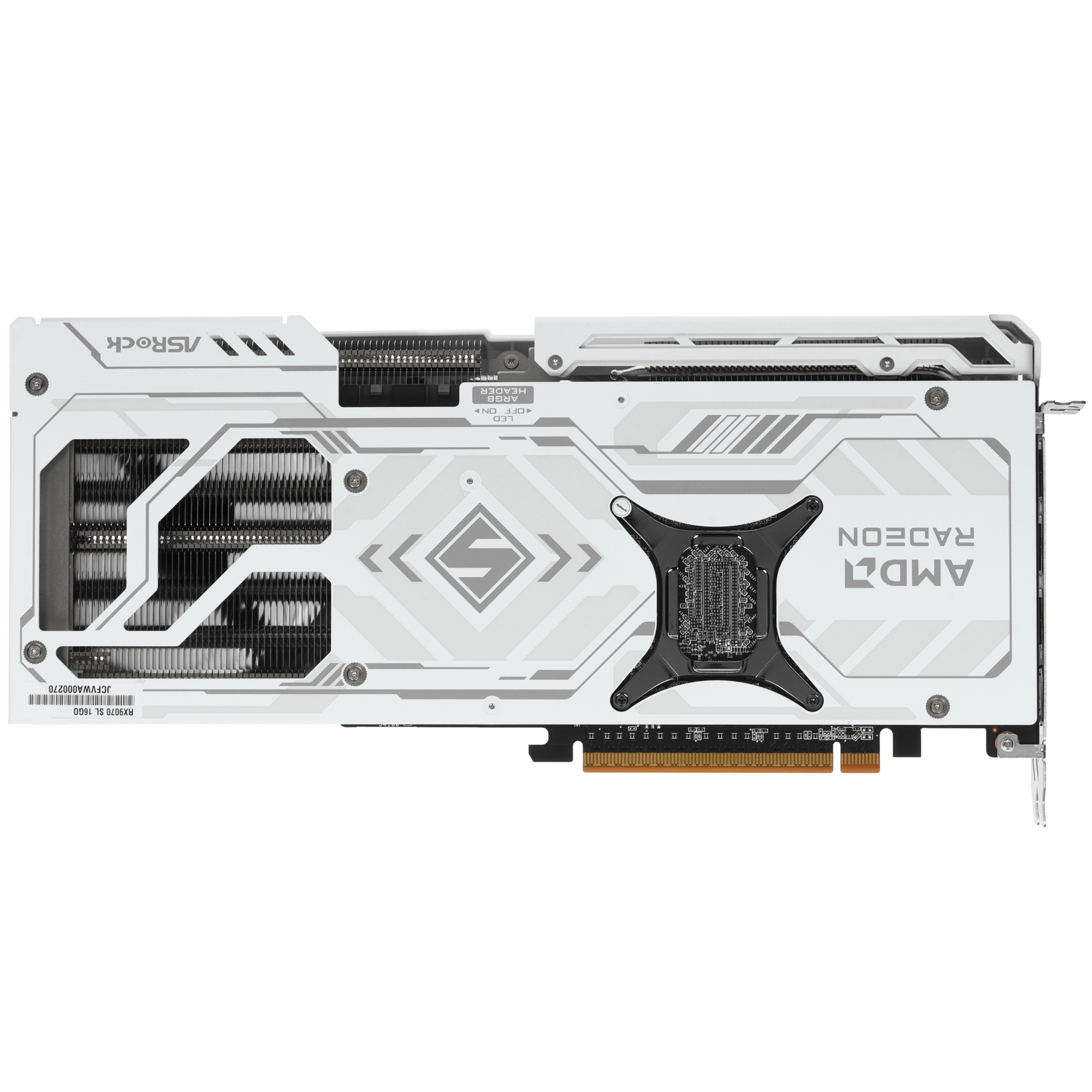 Видеокарта Asrock PCI-E 5.0 RX9070 SL 16GO AMD Radeon RX 9070 16Gb 256bit GDDR6 2210/20000 HDMIx1 DP