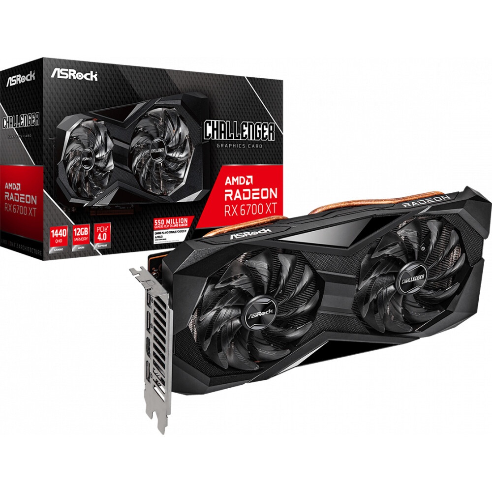Видеокарта Asrock Radeon RX 6700 XT Challenger D 12Gb