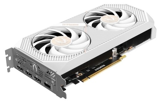 Видеокарта ZOTAC GAMING GeForce RTX 5070 Twin Edge OC White Edition 12Gb DDR7 192 bit  2165 /2542  M