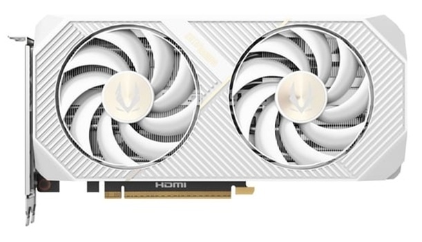 Видеокарта ZOTAC GAMING GeForce RTX 5070 Twin Edge OC White Edition 12Gb DDR7 192 bit  2165 /2542  M