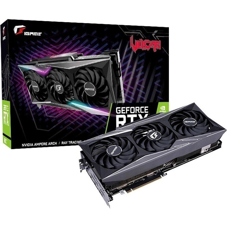 Видеокарта Colorful RTX 3080 Ti Vulcan OC-V 12GB LHR 384bit GDDR6X 3DP+HDMI