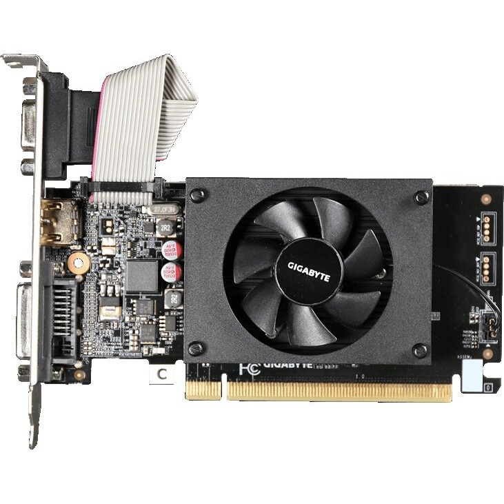 Видеокарта MSI PCI-E GT 710 2GD3H LP nVidia GeForce GT 710 2048Mb 64bit DDR3 954/1600 DVIx1/HDMIx1/C
