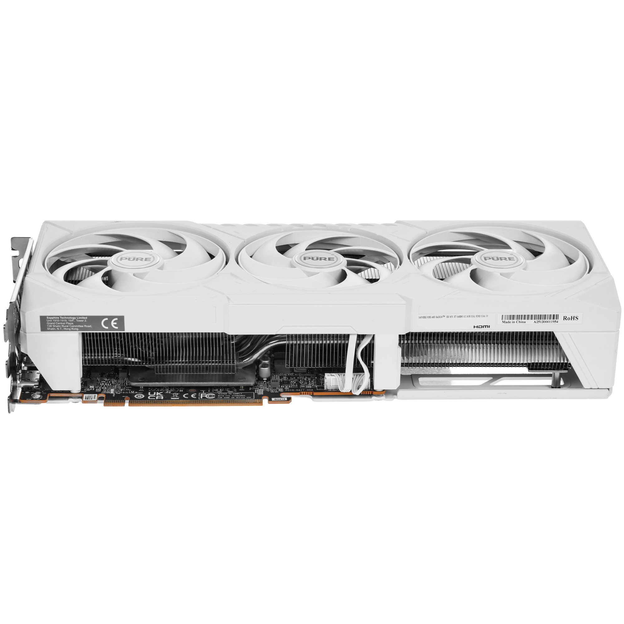 Видеокарта Sapphire RX9070XT PURE OC 16GB GDDR6 256bit 2xDP 2xHDMI 3FAN RTL