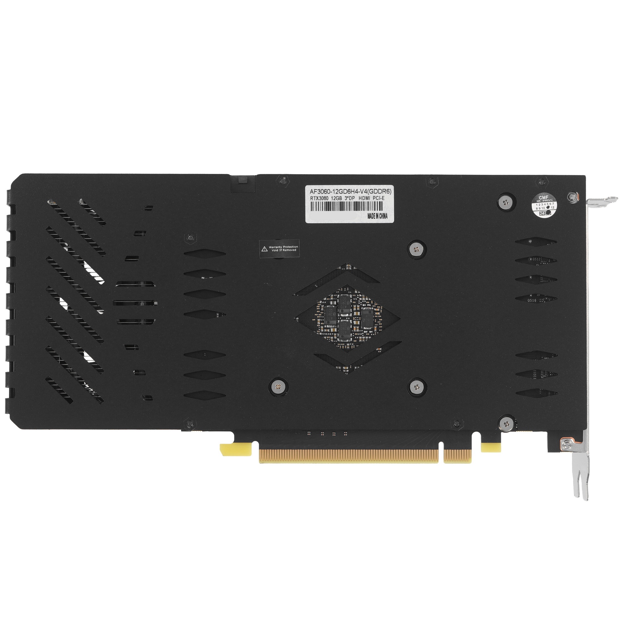 Видеокарта Afox PCI-E 4.0 AF3060-12GD6H4-V4 NVIDIA GeForce RTX 3060 12Gb 192bit GDDR6 1350/14000 HDM