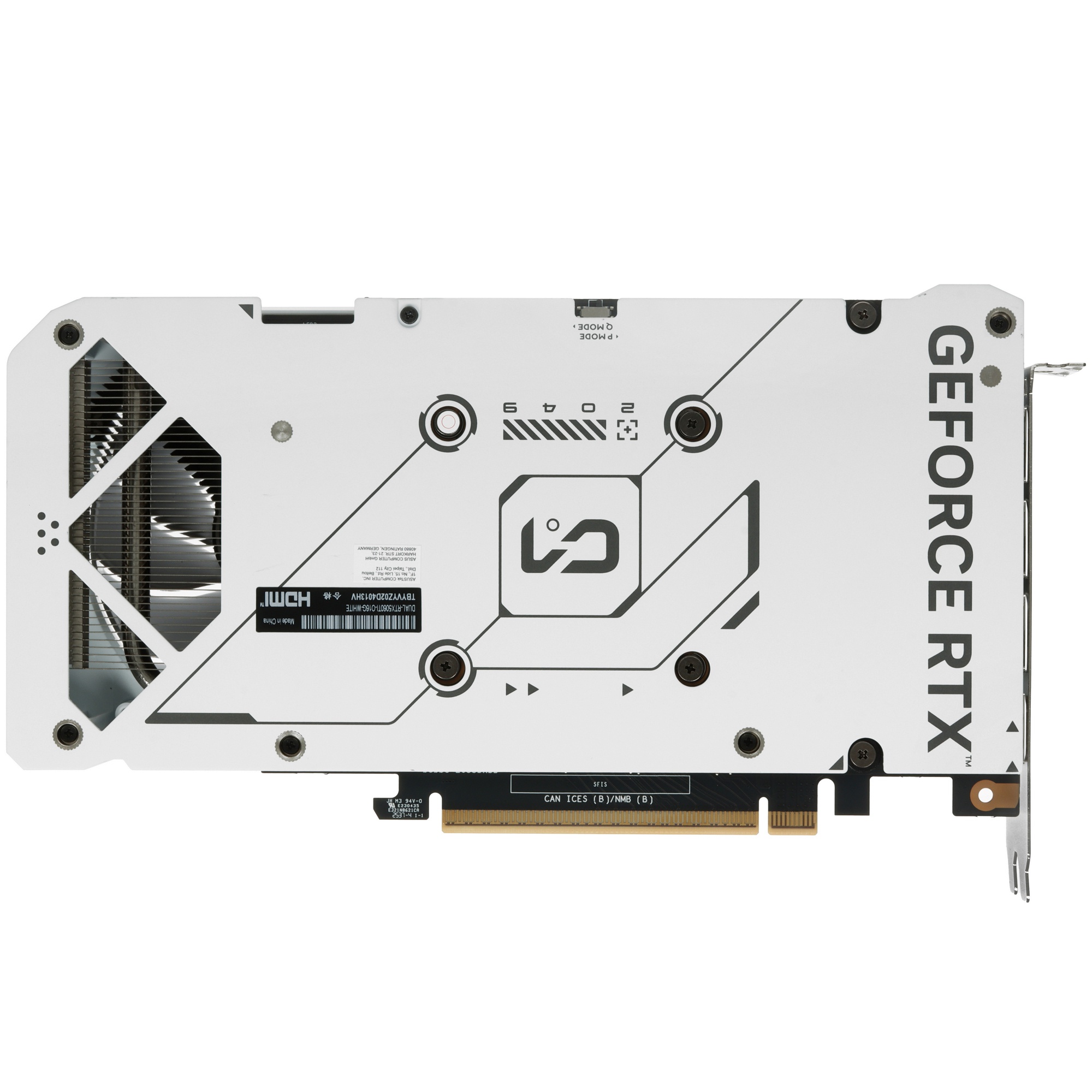 Видеокарта ASUS DUAL-RTX5060TI-O16G-WHITE