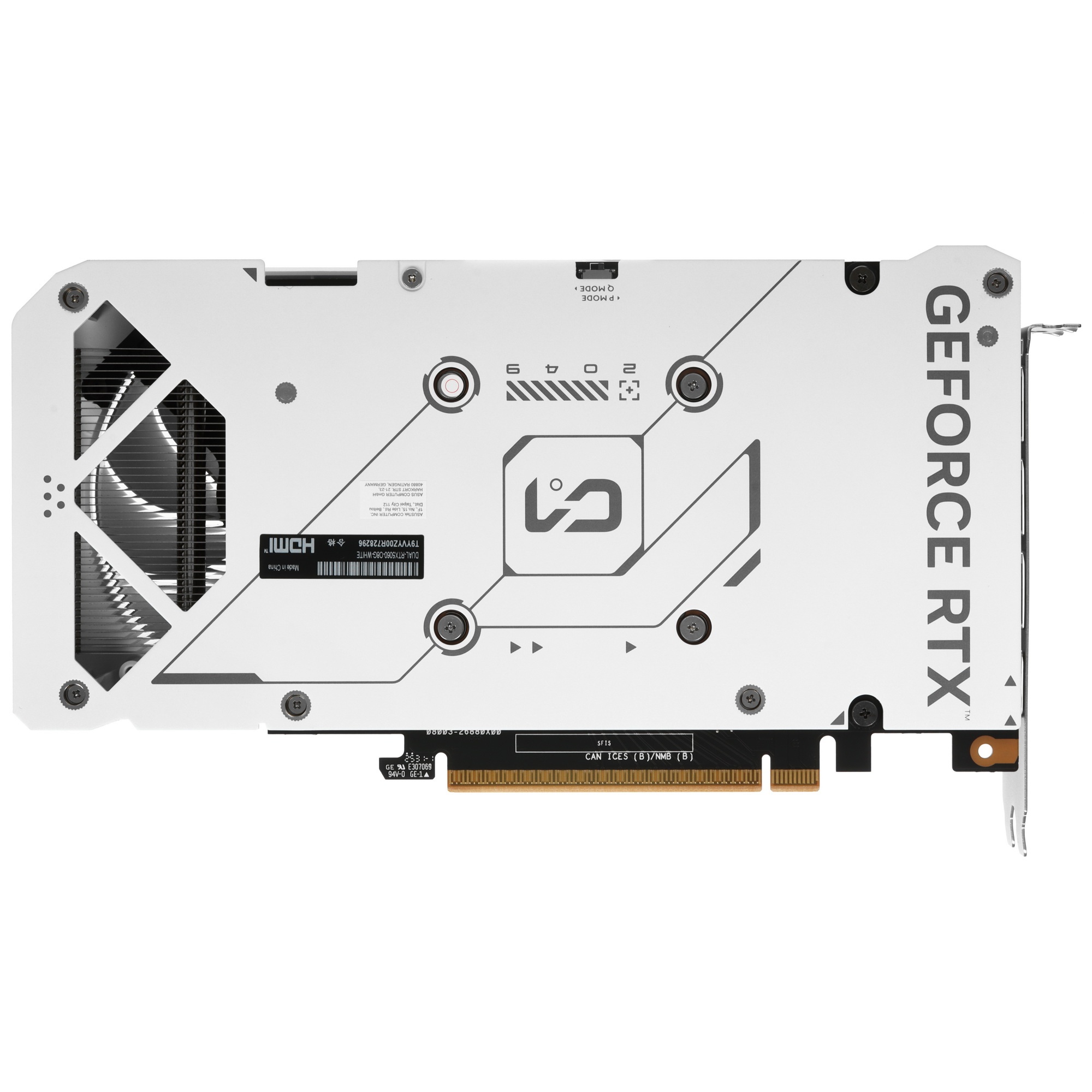 Видеокарта Asus DUAL-RTX5060-O8G-WHITE