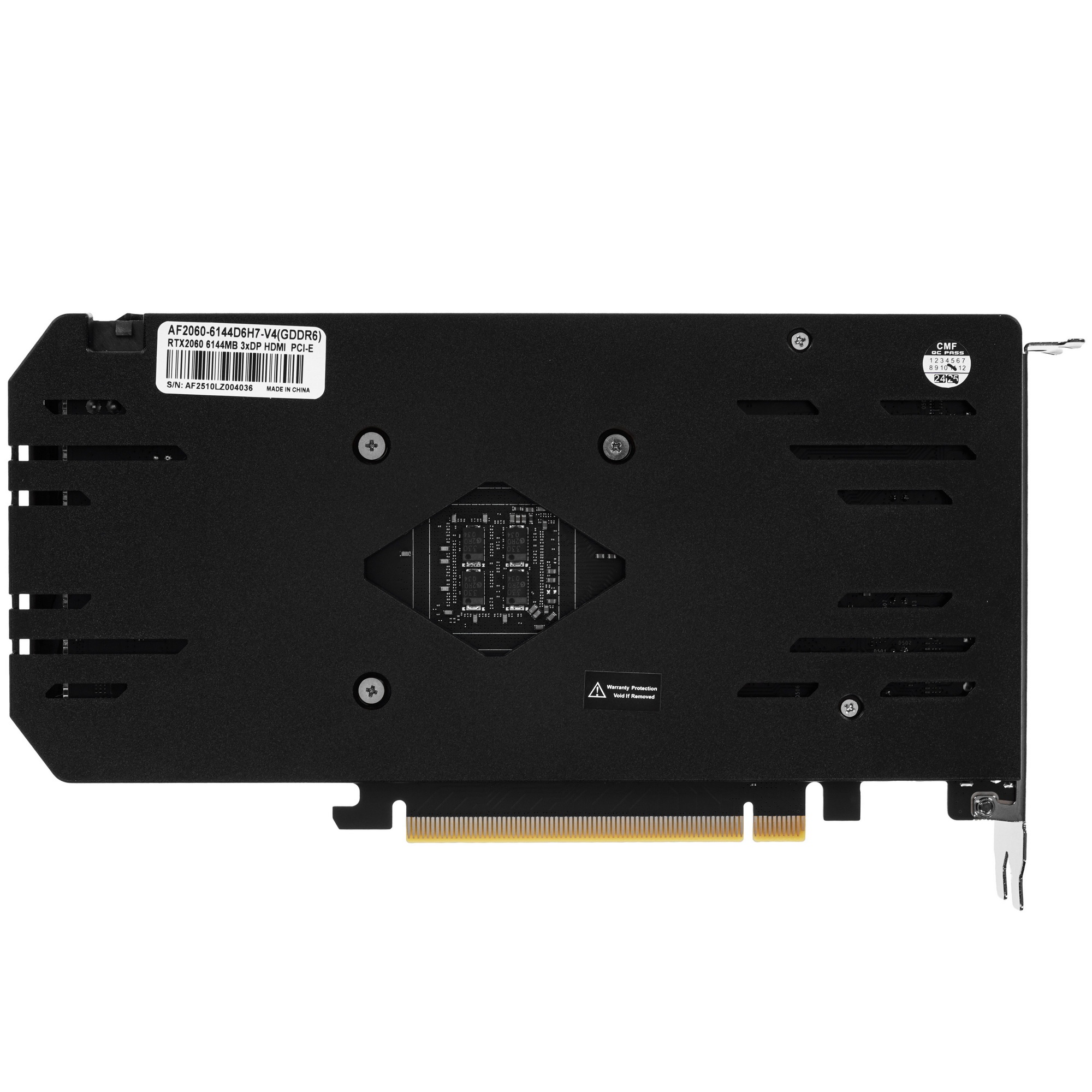Видеокарта Afox RTX2060 6GB GDDR6 192bit DP DVI HDMI 2FAN RTL