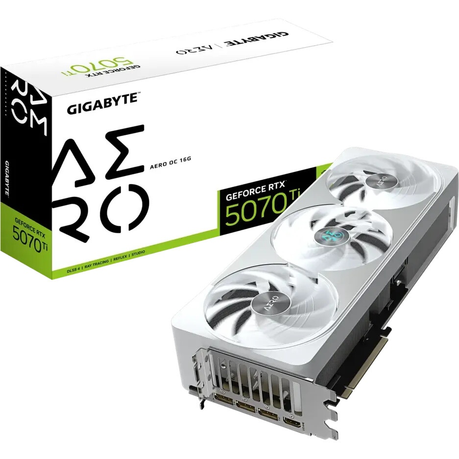 Видеокарта Gigabyte GV-N507TEAGLEOC ICE-16GD 1.0 NV RTX5070TI 16Gb 256bit GDDR7 2542/28000/HDMI