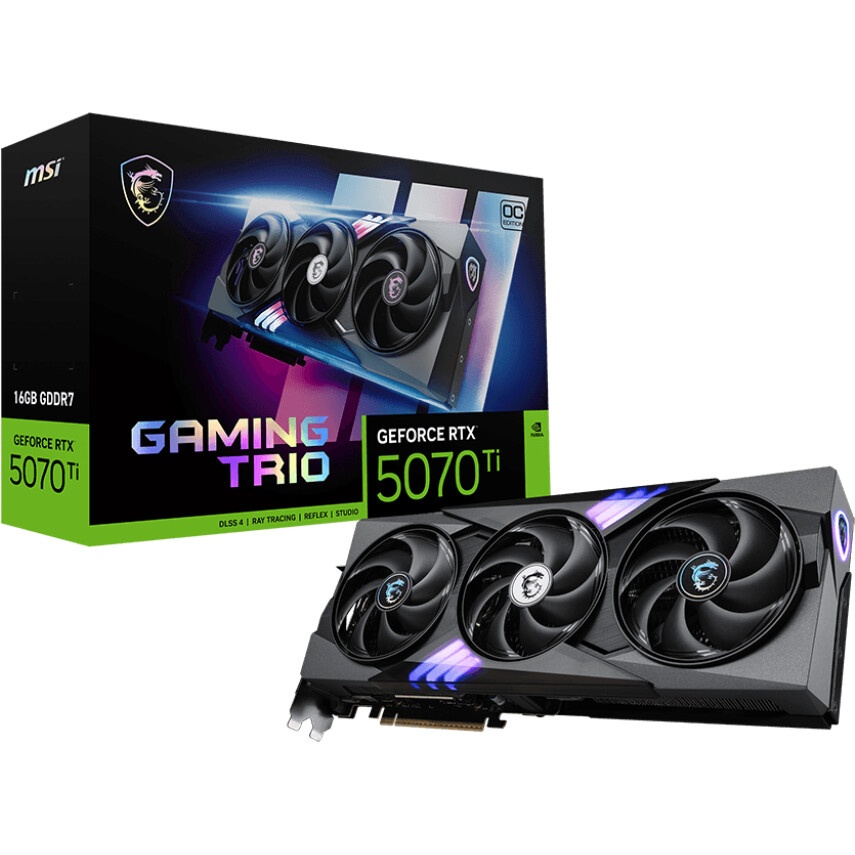 Видеокарта Gigabyte GV-N507TEAGLEOC ICE-16GD 1.0 NV RTX5070TI 16Gb 256bit GDDR7 2542/28000/HDMI