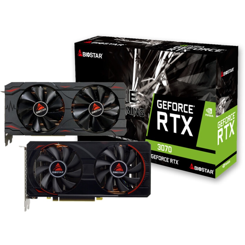 Видеокарта Biostar RTX3070 8GB GDDR6 256-bit DPx3 HDMI
