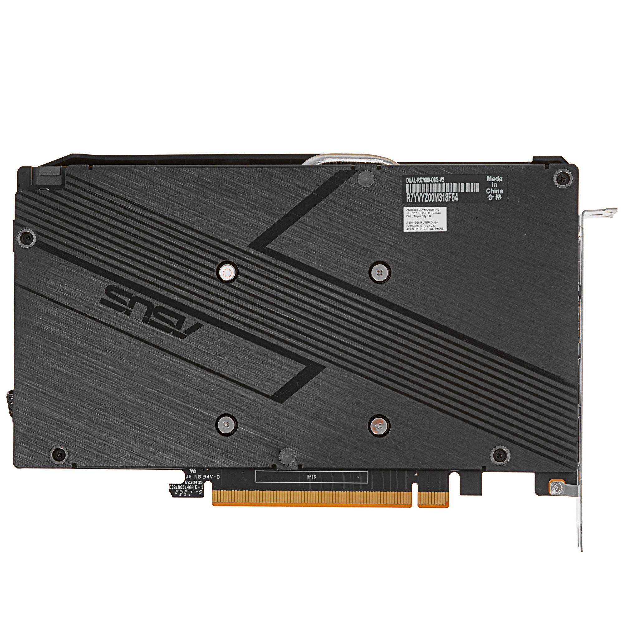 Видеокарта ASUS DUAL-RX7600-O8G-V2 RX7600,8Gb GDDR6 HDMI, 3*DP