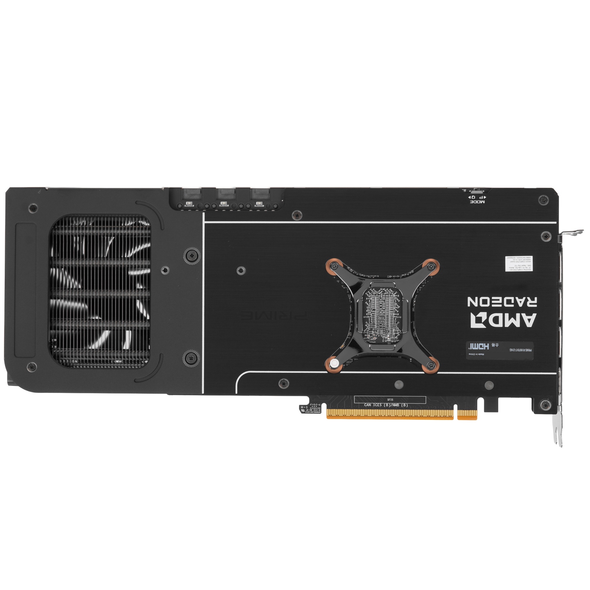 Видеокарта Asus PCI-E PRIME-RX9070XT-O16G AMD Radeon RX 9070XT 16Gb 256bit GDDR6 2460/20000 HDMIx1 D