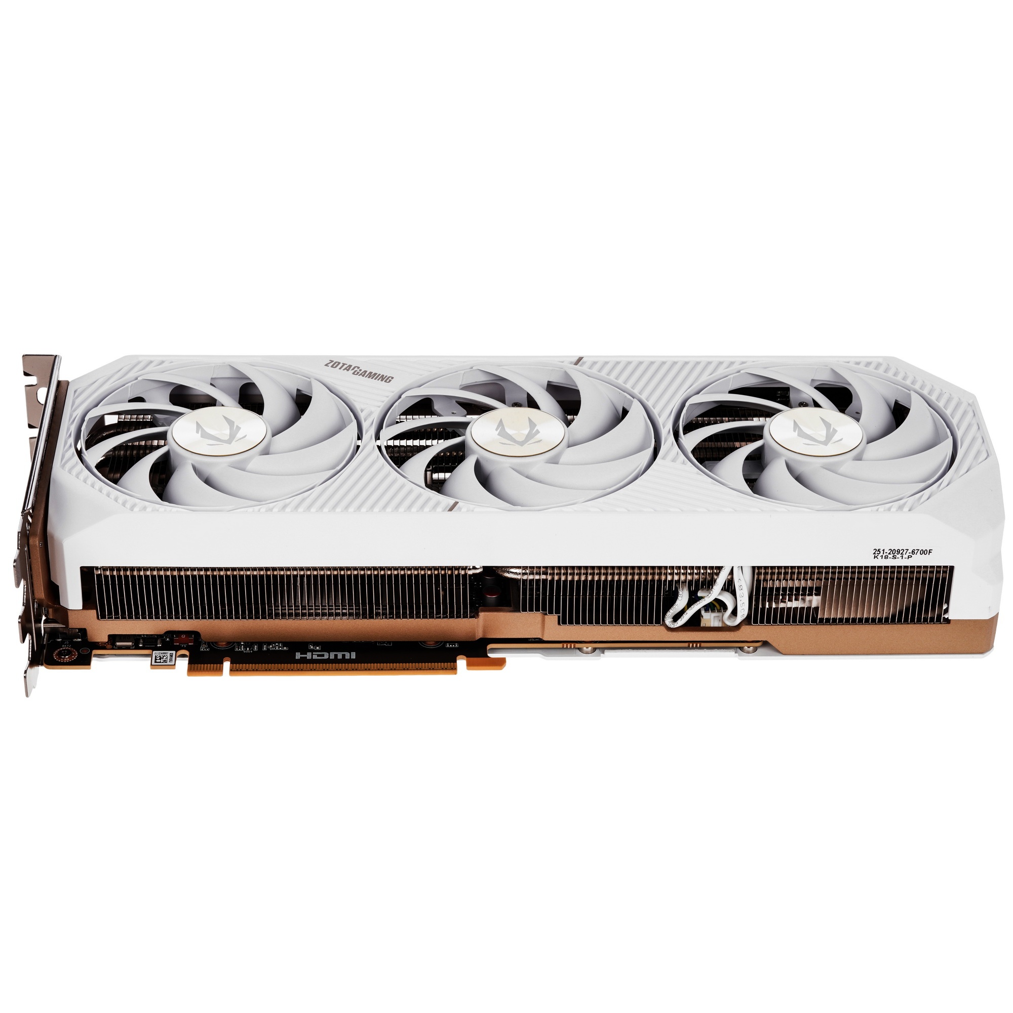 Видеокарта Zotac RTX5070Ti SOLID CORE OC WHITE ED 16GB GDD7 256bit 3xDP HDMI 3FAN PREMIUM PACK