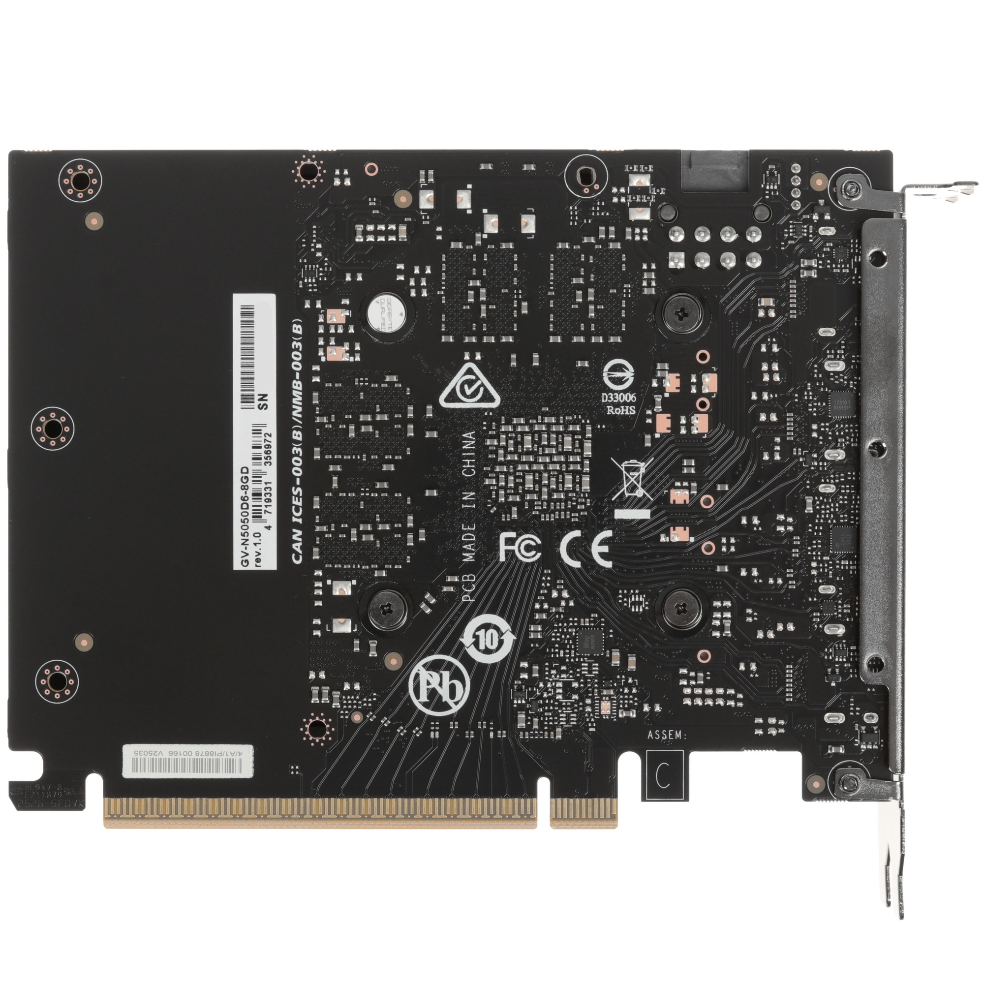 Видеокарта Gigabyte PCI-E 5.0 GV-N5050D6-8GD 1.0 NVIDIA GeForce RTX 5050 8Gb 128bit GDDR6 2572/20000