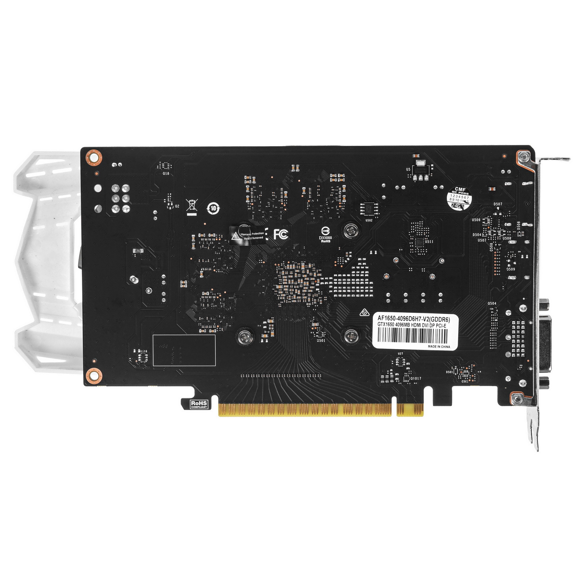 Видеокарта AFOX PCIE16 GTX1650 4GB AF1650-4096D6H7-V2
