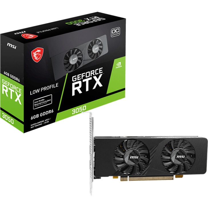 Видеокарта AFOX PCIE16 RTX3050 6GB AF3050-6GD6H4-V2