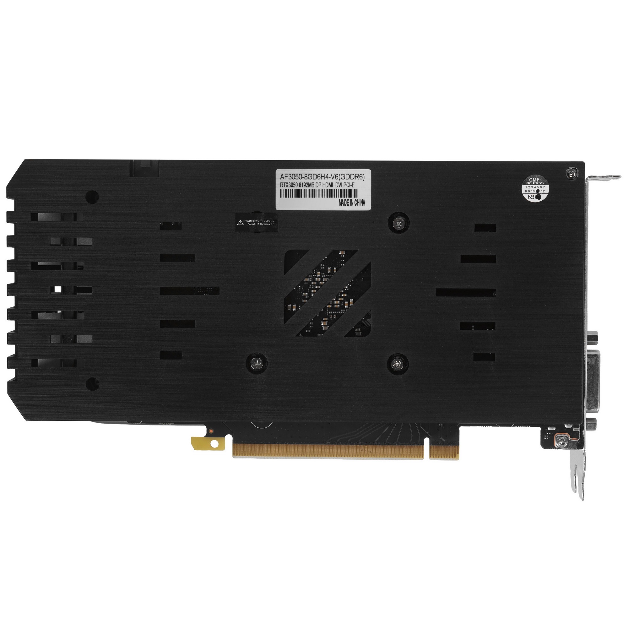 Видеокарта AFOX PCIE16 RTX3050 8GB AF3050-8GD6H4-V6