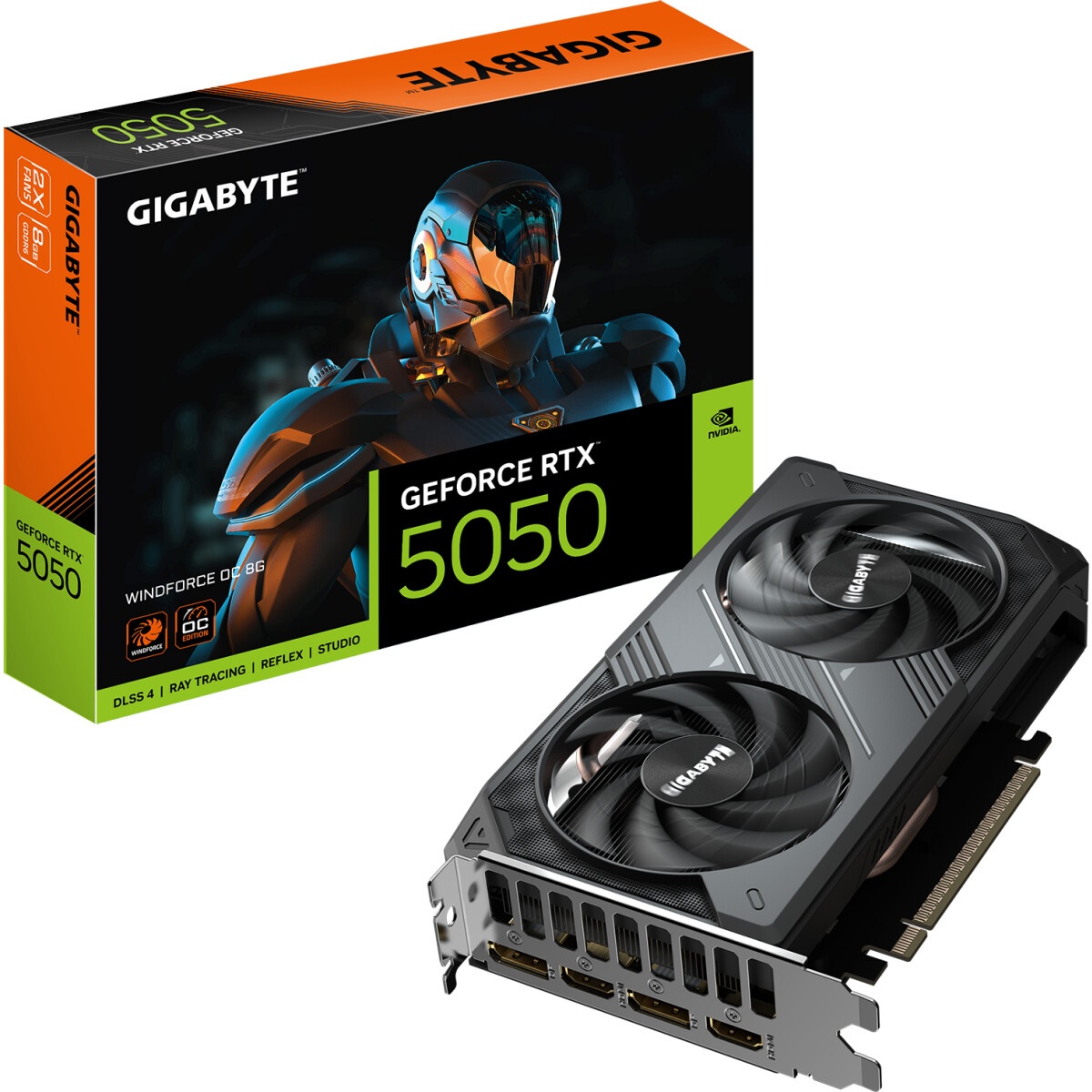 Видеокарта Afox RTX5050 GAMING 8GB GDDR6 128bit 3xDP HDMI 2FAN RTL